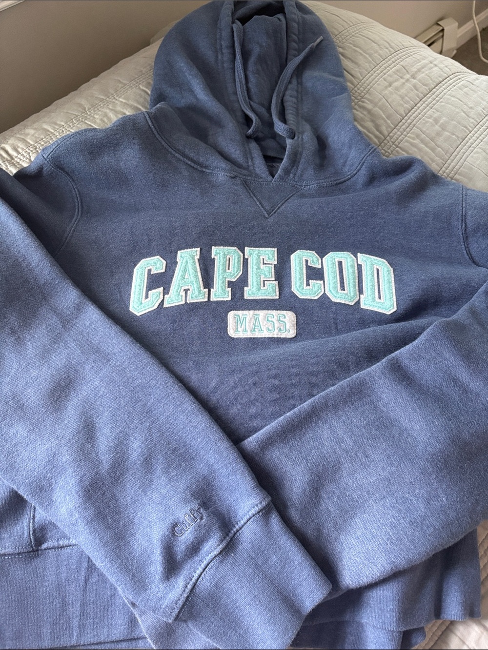 Cape Cod Blue Hooded Sweatshirt - women’s